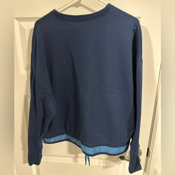 Under Armour Project Rock Blue Crewneck Sweatshirt Size Large Women's Oversized - Picture 7 of 10